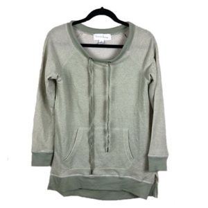FRENCH LAUNDRY GREEN PULLOVER HOODIE SIZE S